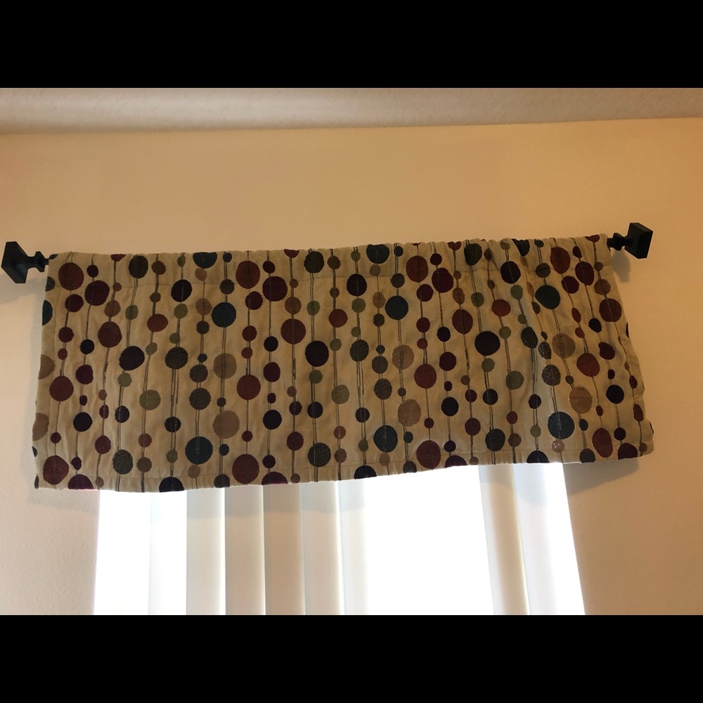 Decorative Red Curtain/ Valance